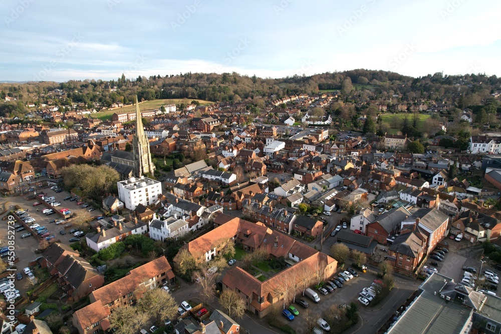  Dorking Surrey UK Aerial drone view