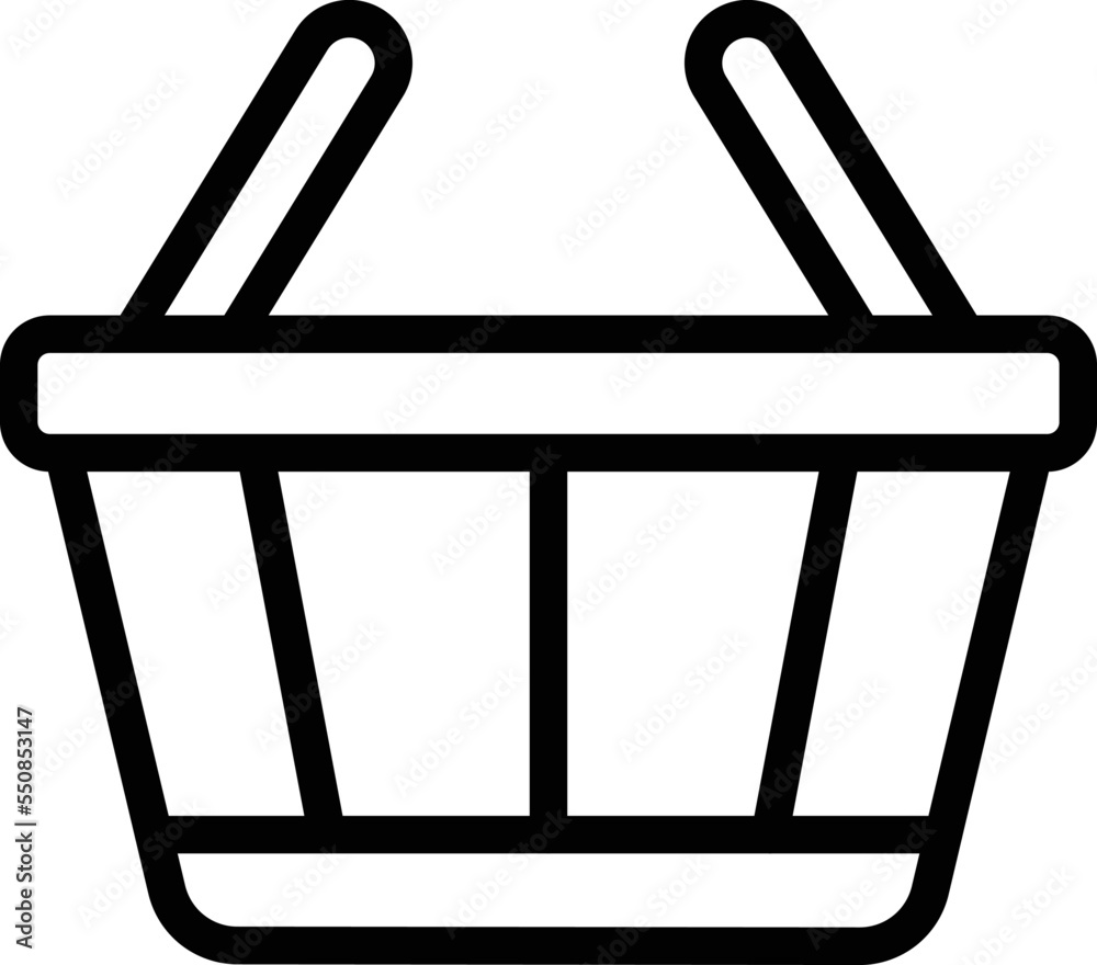Basket Vector Icon Design Illustration Basket Vector Icon Design Illustration