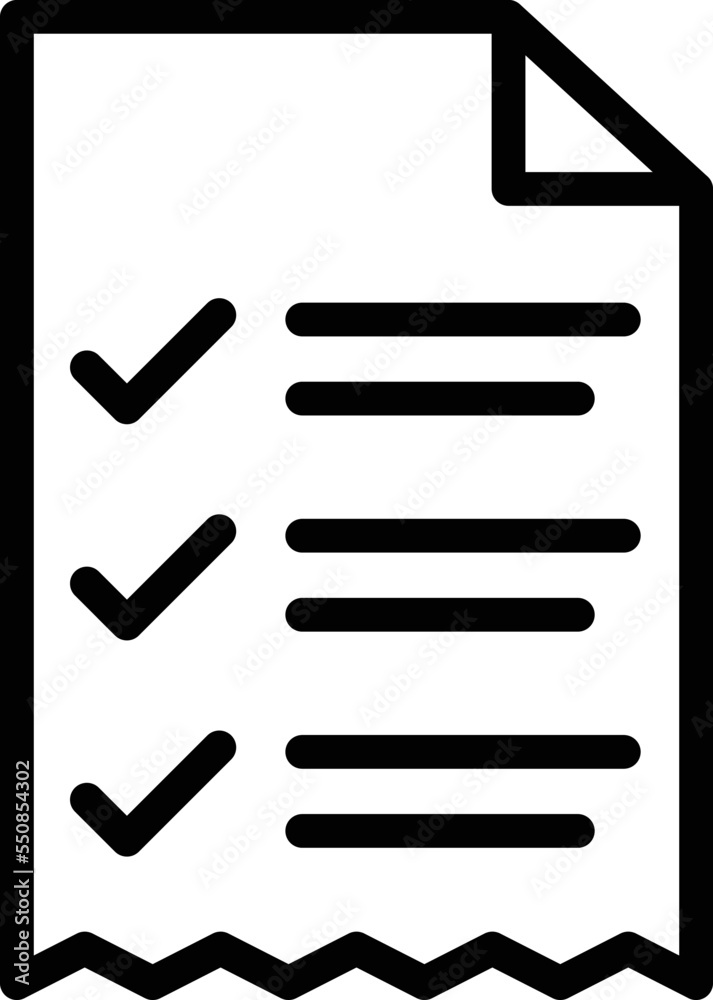 Receipt Vector Icon Design Illustration Receipt Vector Icon Design Illustration