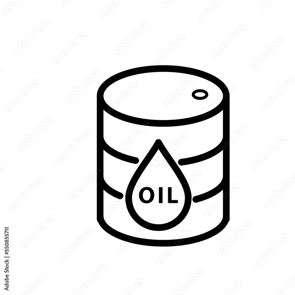 Oil barrel icon vector logo design template Oil barrel icon vector logo design template