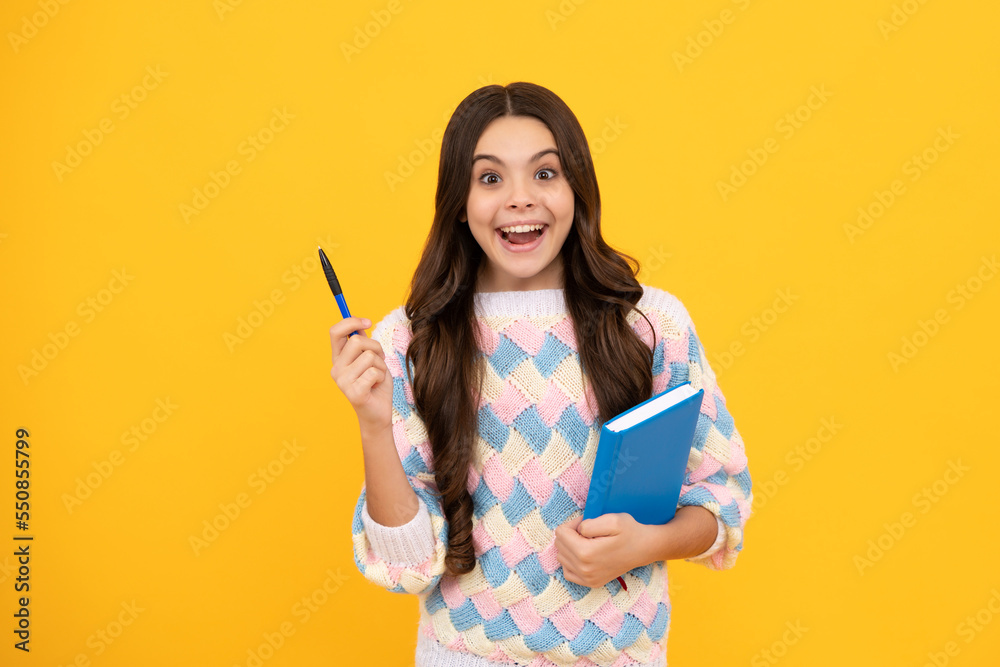 Back to school. Portrait of teenage school girl with books. Children school and education concept. Schoolgirl student. Back to school. Portrait of teenage school girl with books. Children school and education concept. Schoolgirl student.