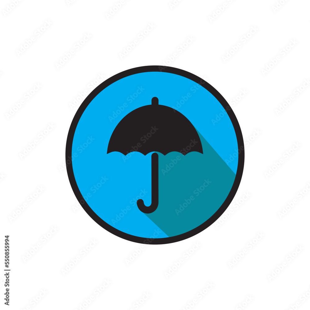 Umbrella icon vector logo design template Umbrella icon vector logo design template