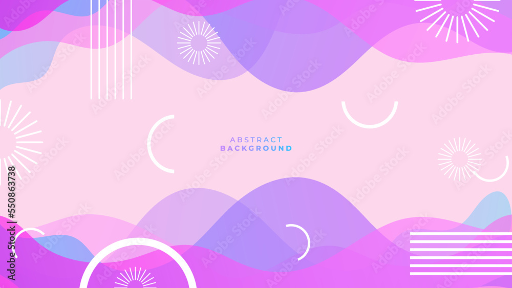 blue and pink gradient geometric shape background