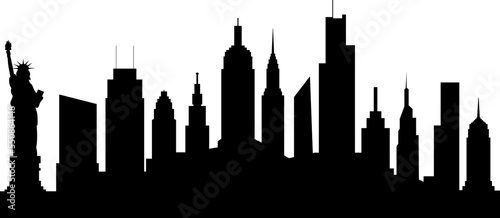 New york city skyline concept.
