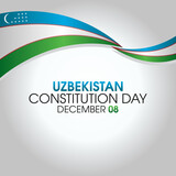 vector graphic of uzbekistan constitution day good for uzbekistan constitution day celebration. flat design. flyer design.flat illustration.