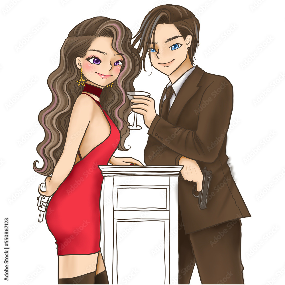 wedding doodle cartoon kawaii anime coloring page cute illustration