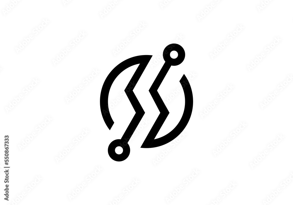 initial letter logo S initial company icon business background illustration initial letter logo S initial company icon business background illustration