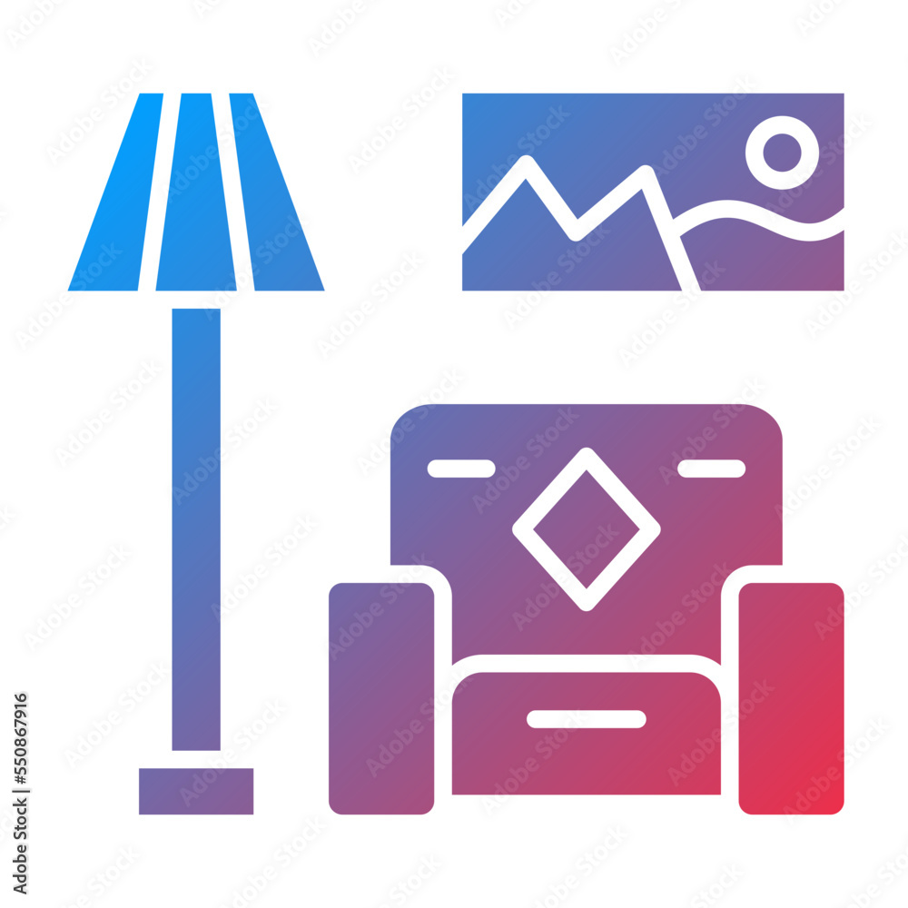 Living Room Icon Style Living Room Icon Style