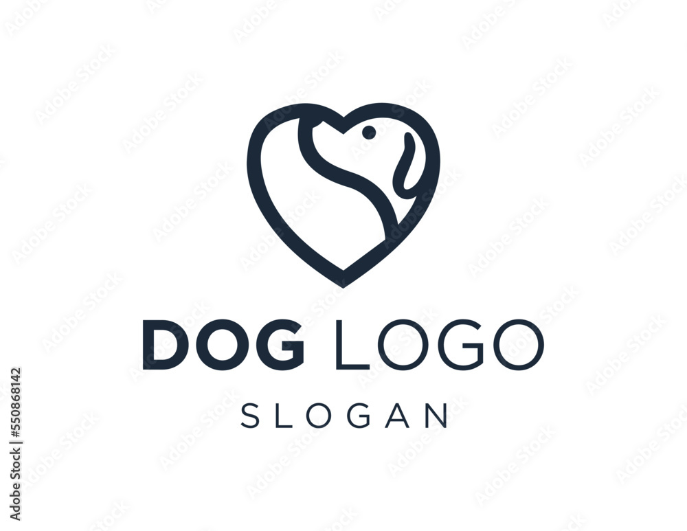 Logo design about Dog on a white background. created using the CorelDraw application. Logo design about Dog on a white background. created using the CorelDraw application.