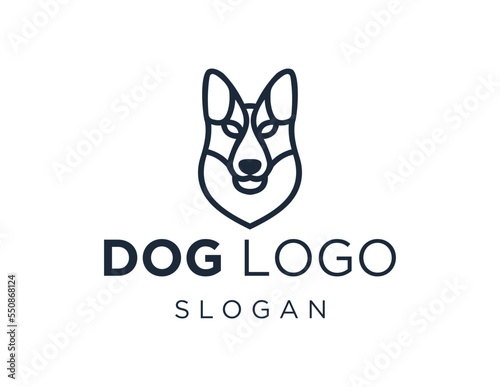 Logo design about Dog on a white background. created using the CorelDraw application. © fatin