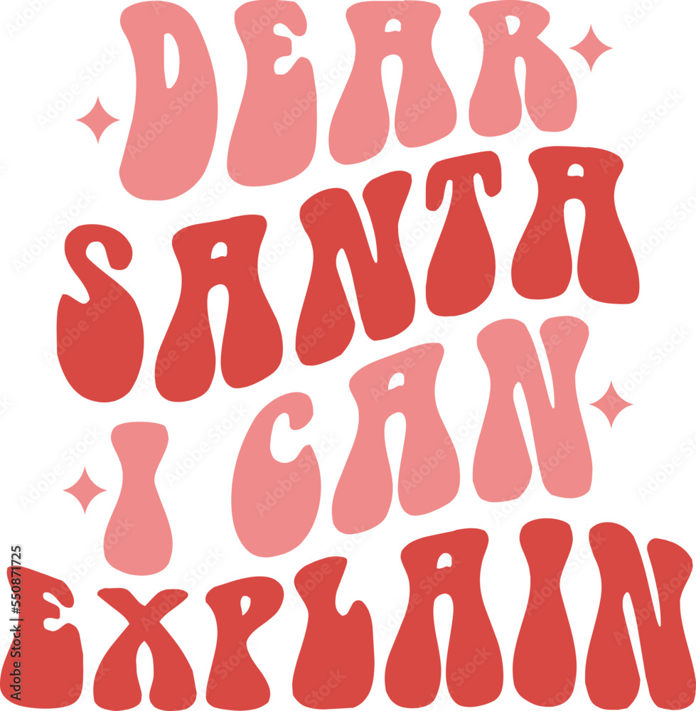 Dear Santa I Can Explain,
Christmas SVG, Retro Christmas SVG