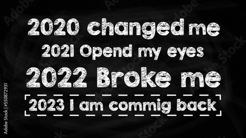 Life struggle period through the years  is to be demolished in 2023, Aim for the best in 2023 vector banner, wallpaper, and background design