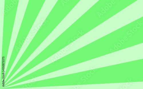 緑色の角からでる放射状の線
