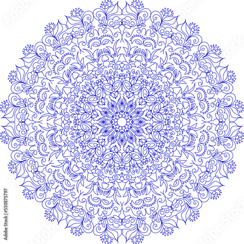 Abstract pattern in orient style mandala