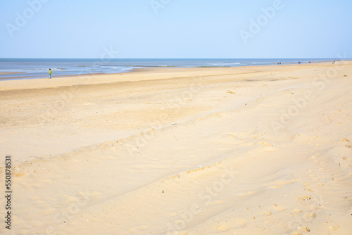 Idyllic beach in North Holland  Den Helder  Netherlands