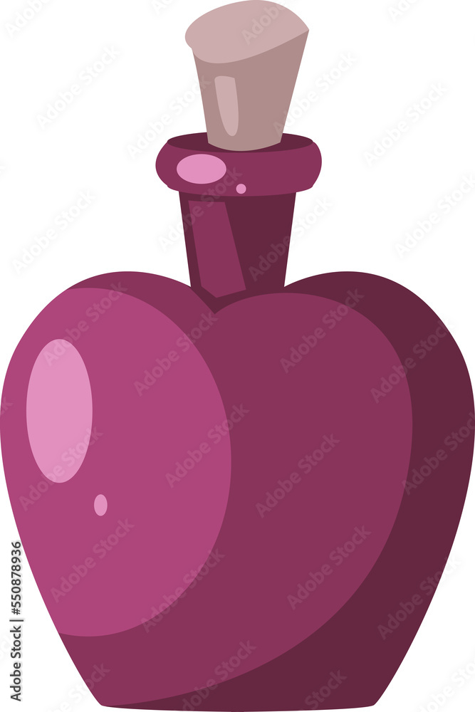 Obraz premium classic pink aesthetic glass vase or perfume bottle with unique shape