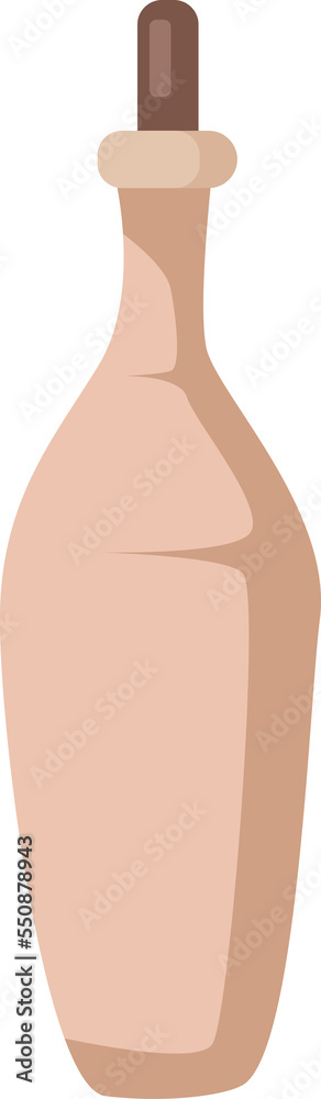 glass bottle or classic brown vase with cork glass bottle or classic brown vase with cork