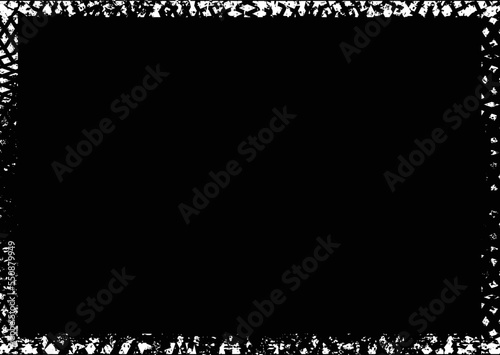 Vector Frames. rectangles for image. distress texture . Grunge Black borders isolated on the background . Dirt effect . geometric shapes for your design