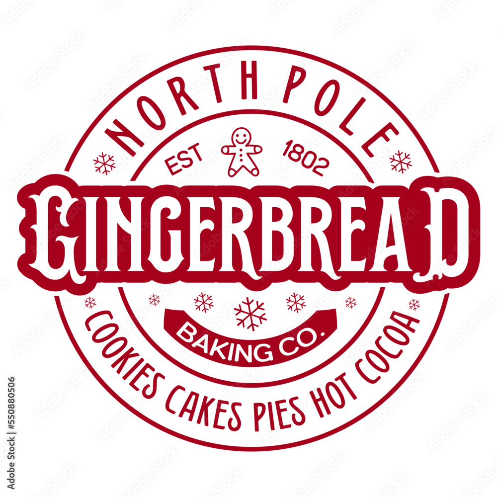 North pole Est 1802 gingerbread baking co. cookies cakes pies hot cocoa North pole Est 1802 gingerbread baking co. cookies cakes pies hot cocoa