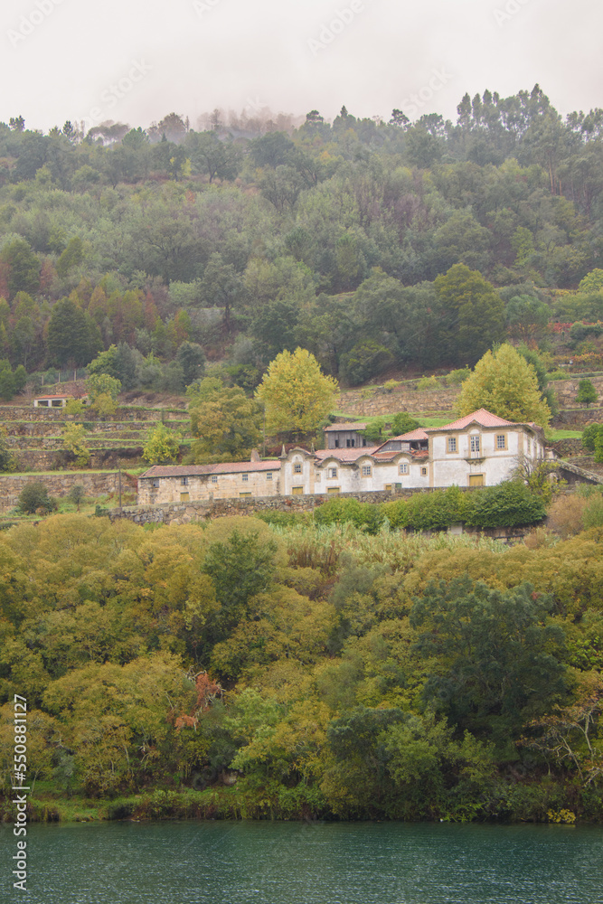 Landscape and architectural views along the Douro Valley in Portugal Landscape and architectural views along the Douro Valley in Portugal