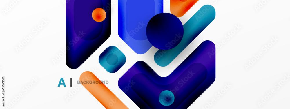 Minimal geometric abstract background. Colorful geometric blocks. Lines, squares and triangles composition wallpaper Minimal geometric abstract background. Colorful geometric blocks. Lines, squares and triangles composition wallpaper