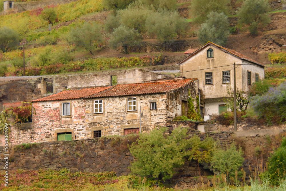 Landscape and architectural views along the Douro Valley in Portugal Landscape and architectural views along the Douro Valley in Portugal