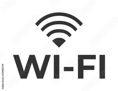 wi-fi icon. High speed wifi or wireless network logo. Mobile Internet technology symbol. Vector illustration.