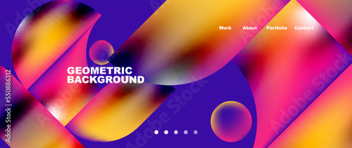 Minimal geometric abstract background, vector illustration for wallpaper banner background or landing page