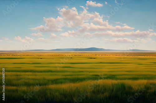 Beautiful golden pastures stretching to the horizon.