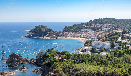 Amazing Tossa de Mar, the beautiful sunny village and medieval castle in Catalonia Spain