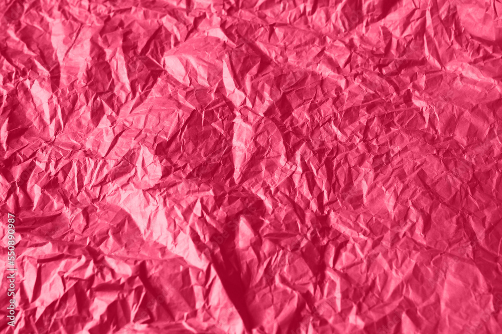 custom made wallpaper toronto digitalCrumpled paper Viva Magenta color of the year 2023. Texture crumpled paper for your design. Copy space. Viva Magenta color paper.