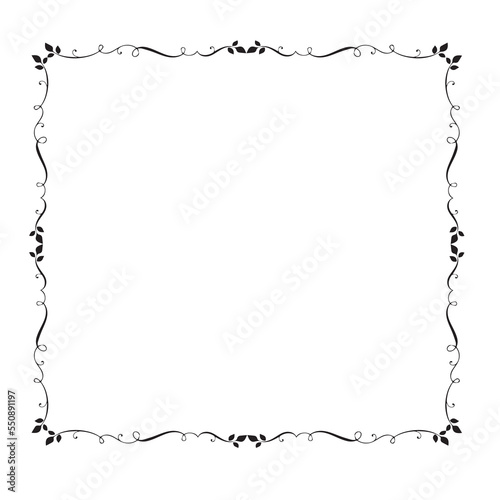 Frame, in the style of an ornament, Vector illustration eps 10, Art.	
