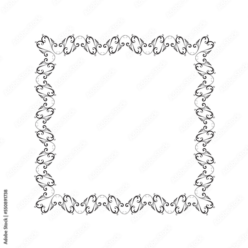 Frame, in the style of an ornament, Vector illustration eps 10, Art. Frame, in the style of an ornament, Vector illustration eps 10, Art.