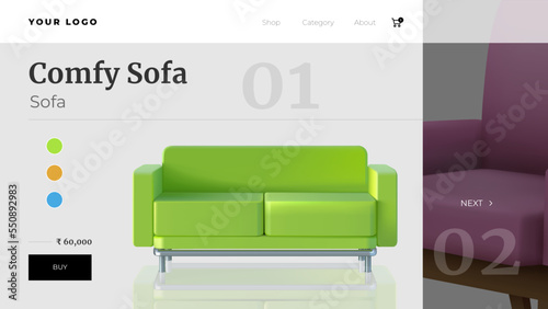 Sofa UI Design