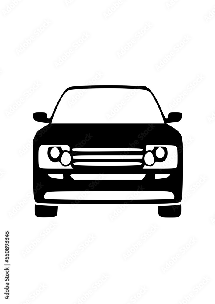 Coche Vector Black SVG ICON PNG LOGO Stock Vector Adobe Stock