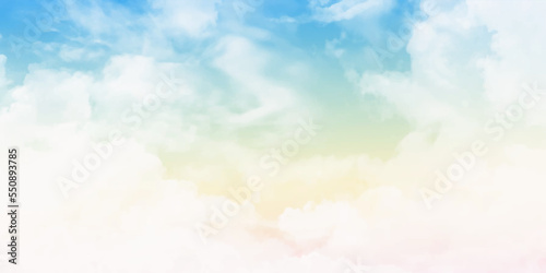 Pastel sky with tiny clouds. environment concept