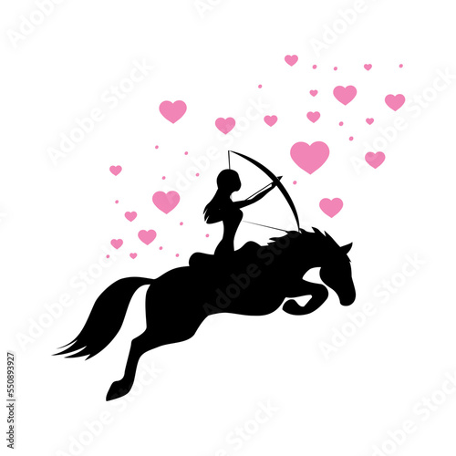 female archer rider