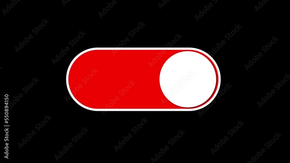 Illustrated visualization of a graphic switch on a black background. Button to turn on the device. Illustrated visualization of a graphic switch on a black background. Button to turn on the device.