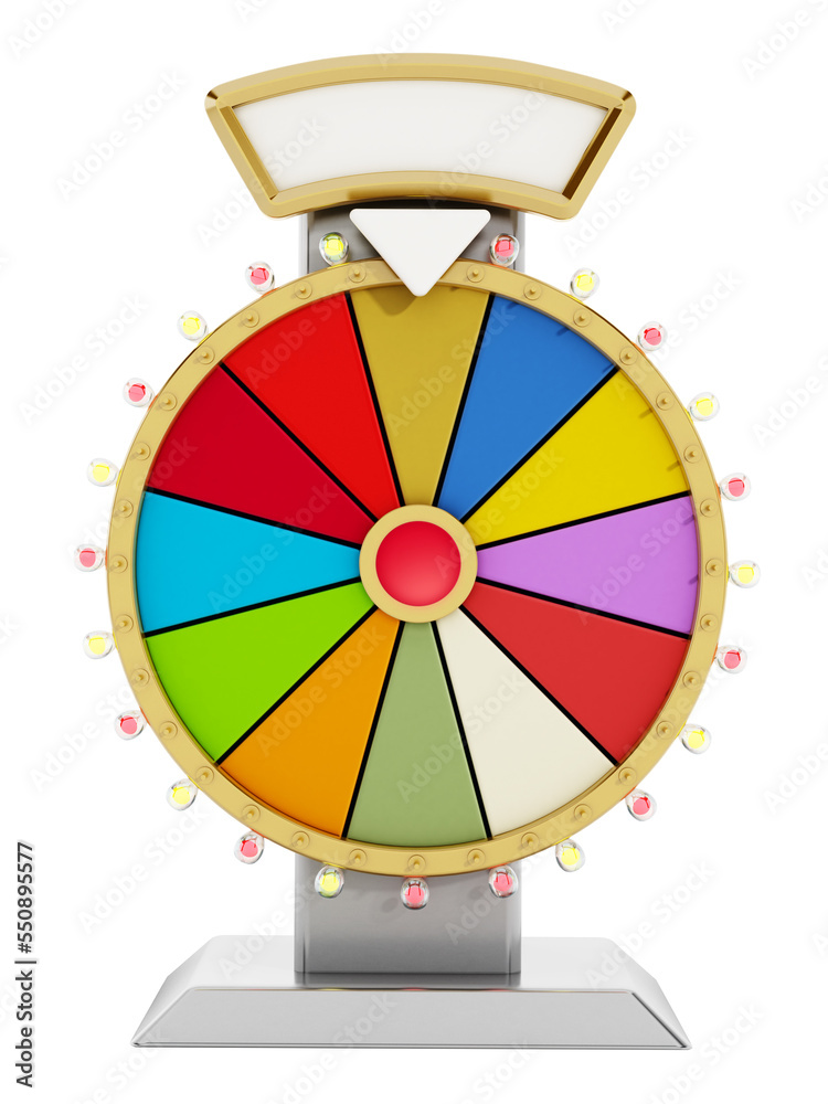 Wheel of fortune on transparent background Wheel of fortune on transparent background