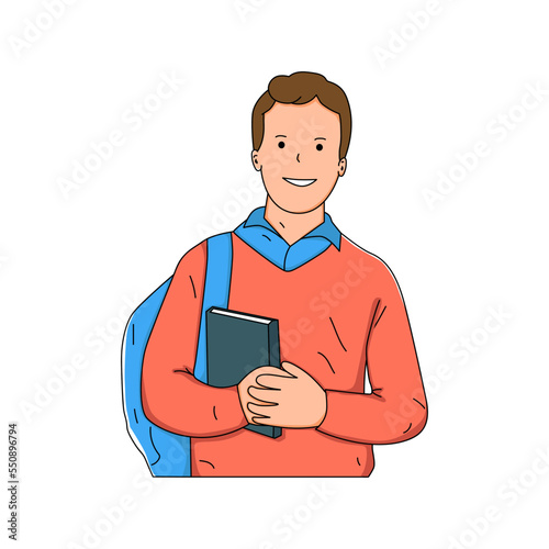 illustration of children in school uniforms