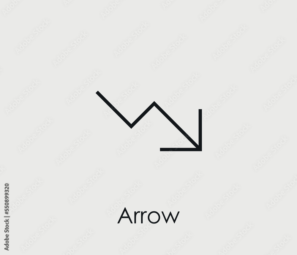 Arrow vector icon. Editable stroke. Symbol in Line Art Style for Design, Presentation, Website or Mobile Apps Elements, Logo. Arrow symbol illustration. Pixel vector graphics - Vector Arrow vector icon. Editable stroke. Symbol in Line Art Style for Design, Presentation, Website or Mobile Apps Elements, Logo. Arrow symbol illustration. Pixel vector graphics - Vector