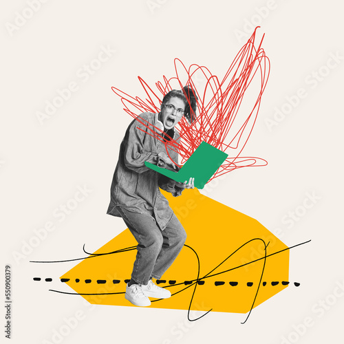 Cuadro en lienzo Contemporary art collage