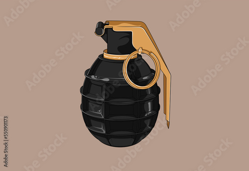 Grenade Black and Gold 