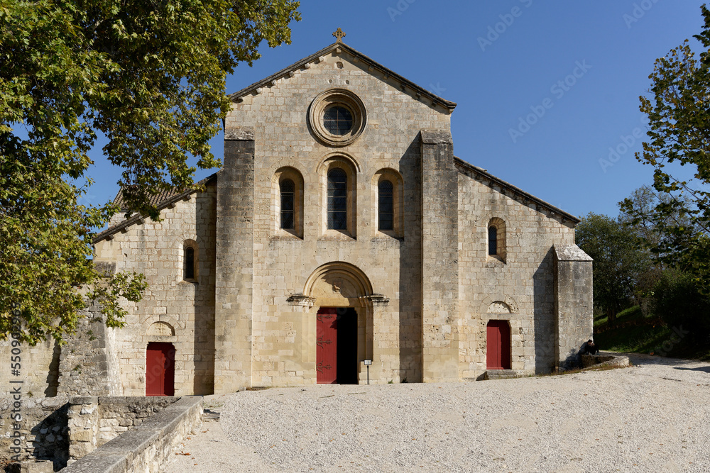 Abbaye cistercienne de Silvacane en Provence sud Luberon, au bord de la Durance, fondée en 1104, combinant des éléments stylistiques romans et gothiques
