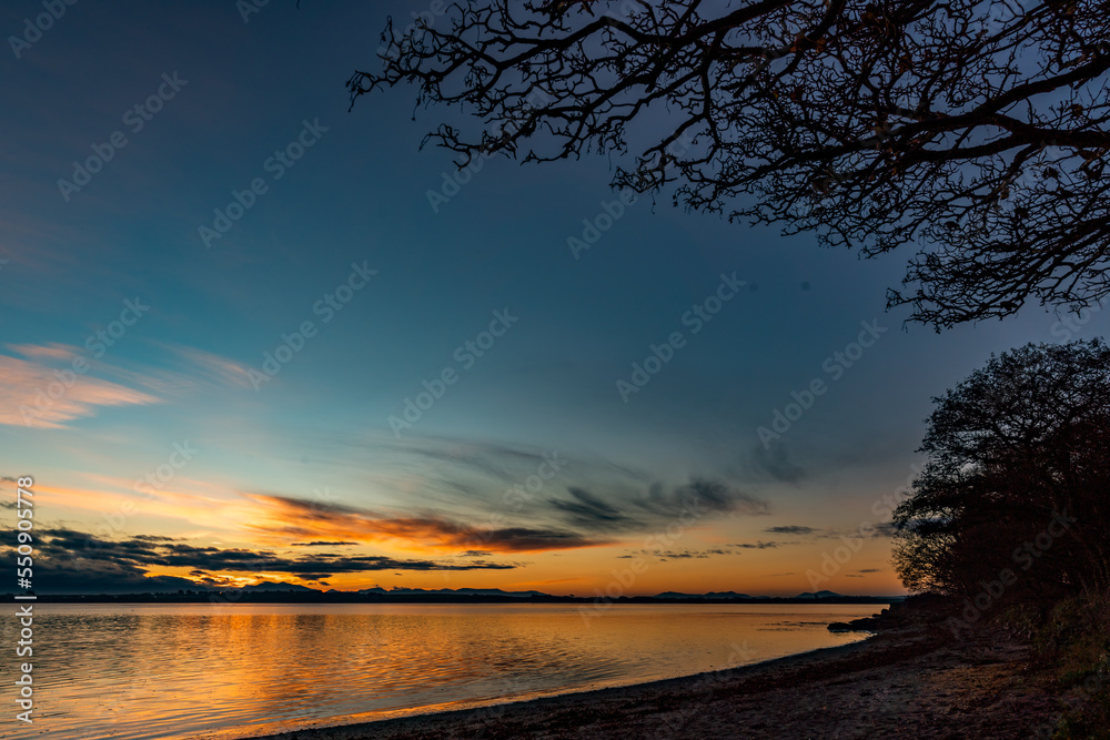 Sunrise at Penrhos Nature Park, Isle of Anglesey, North Wales 