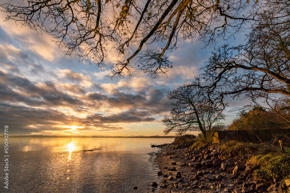 Sunrise at Penrhos Nature Park, Isle of Anglesey, North Wales Sunrise at Penrhos Nature Park, Isle of Anglesey, North Wales