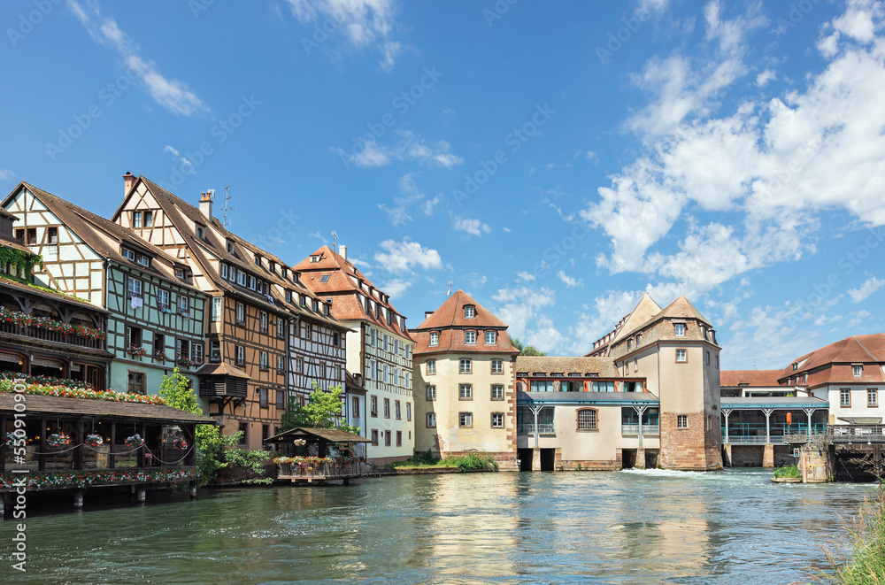 houses by the river in Strasbourg France