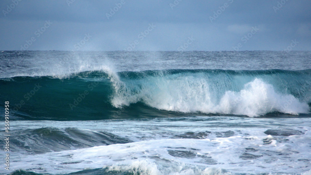 Waves breaking on the beach in Zipolite, Mexico Waves breaking on the beach in Zipolite, Mexico