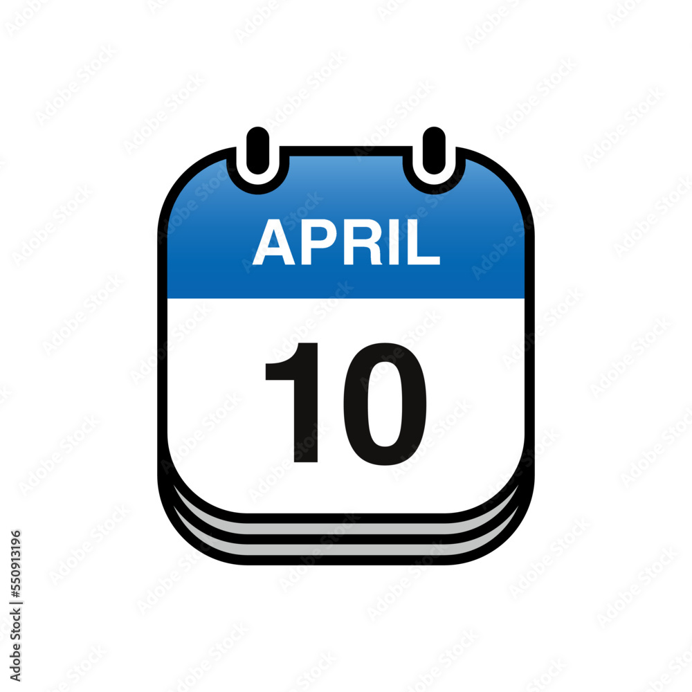 Calendar April Icon Vector Logo Template Calendar April Icon Vector Logo Template