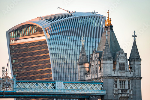 Photography Close up view of the Walkie Talkie building